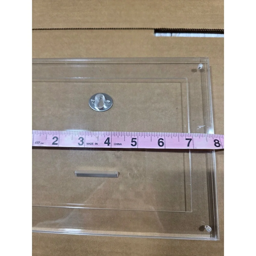 4- Clear Acrylic Magnetic Picture Frames Photo for 5x7 pics, Documents, Memories